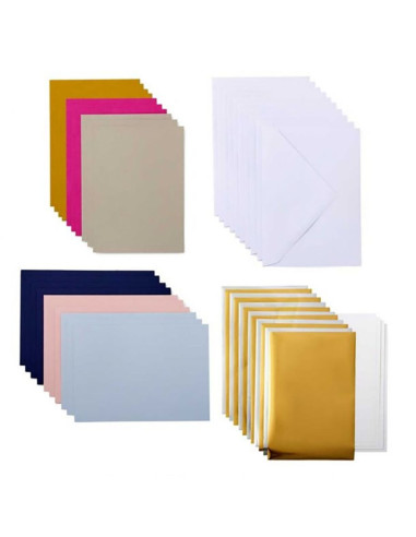 Set di 10 carte con buste R30 speciale Foil Cricut