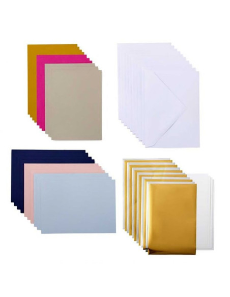 Set di 10 carte con buste R30 speciale Foil Cricut