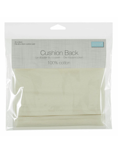 Retro del cuscino con chiusura - Crema