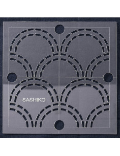 Modello per sashiko - Onde 2