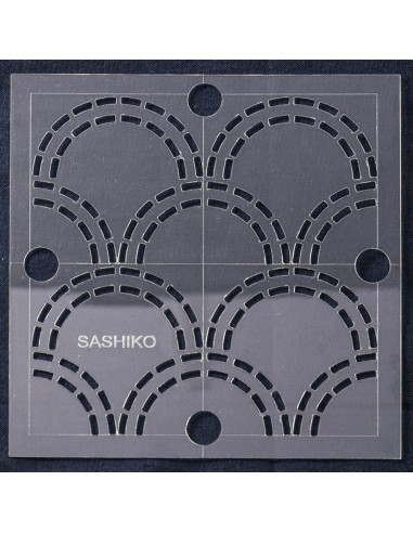 Modello per sashiko - Onde