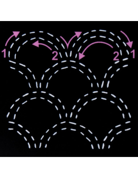 Modello per sashiko - Onde