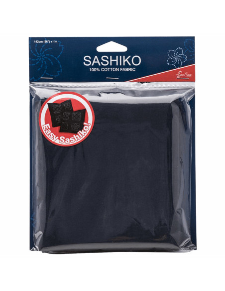 Tessuto sashiko - Blu marino scuro