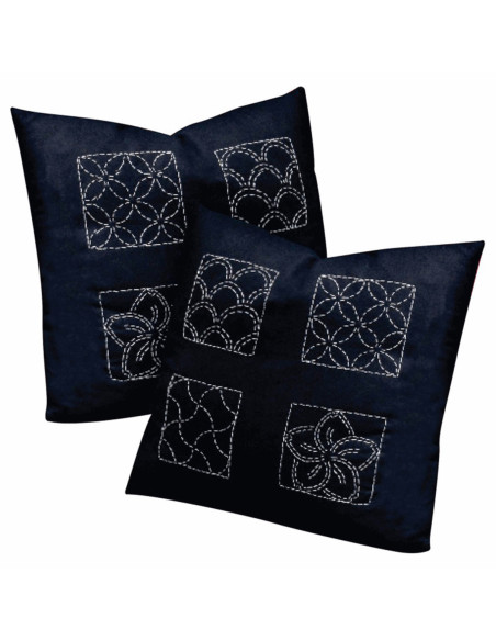 Tessuto sashiko - Blu marino scuro
