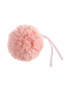 Pompon imitazione pelliccia 11 cm - Rosa chiaro