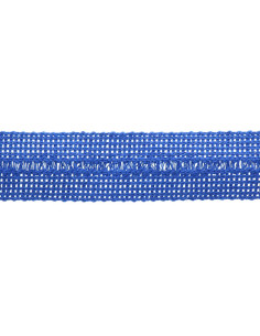 Treccia pre-piegata acrilica al metro - Blu reale
