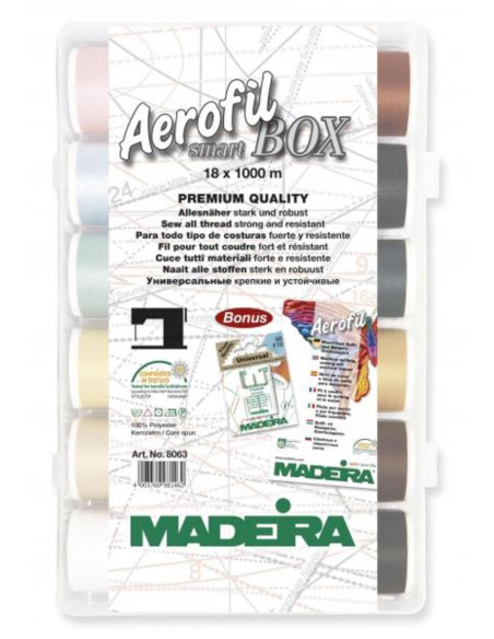 Valigia di fili da cucire SmartBox Aerofil Madeira