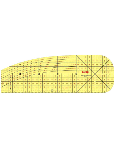 Regola per stirare a caldo per orli 30 x 10 cm