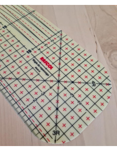 Regola per stirare a caldo per orli 30 x 10 cm 2