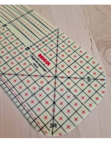 Regola per stirare a caldo per orli 30 x 10 cm