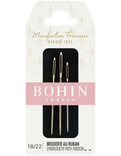 Aghi per ricamo a nastro Bohin - Assortimento 18/22