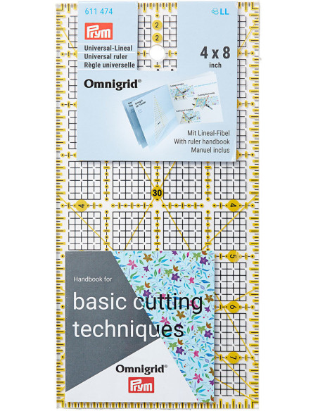 Regola patchwork Omnigrid 4 x 8 pollici