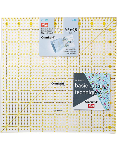 Regola patchwork Omnigrid 9,5 x 9,5 pollici