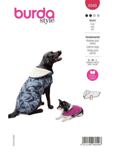 Modello di cappotto per cane - Burda 6049