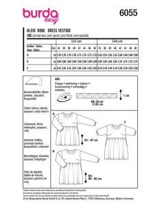 Modello di abito - Burda 6055 2
