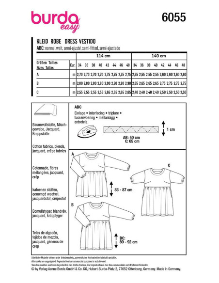 Modello di abito - Burda 6055