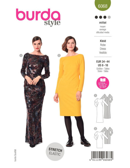 Modello di abito - Burda 6068