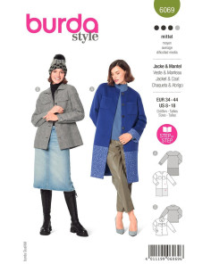 Modello di cappotto e giacca - Burda 6069