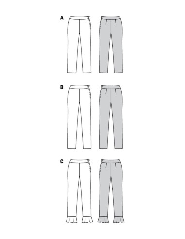 Modello di pantaloni - Burda 6072
