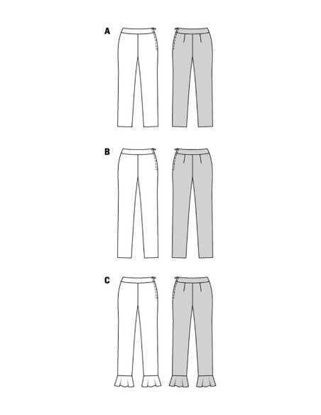 Modello di pantaloni - Burda 6072