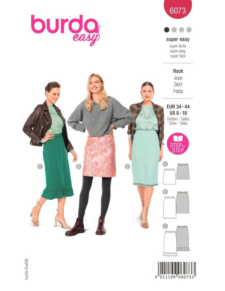 Modello di gonna - Burda 6073