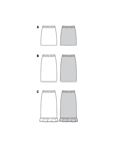 Modello di gonna - Burda 6073
