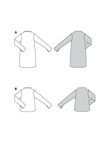 Modello di abito e T-shirt - Burda 6080