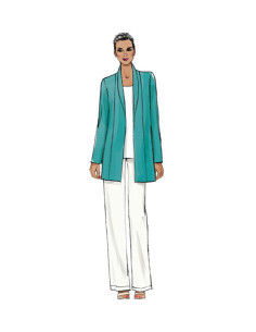 Modello di giacca, pantaloncini e pantaloni - Vogue 9011