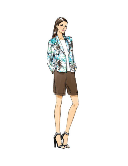Modello di giacca, pantaloncini e pantaloni - Vogue 9011