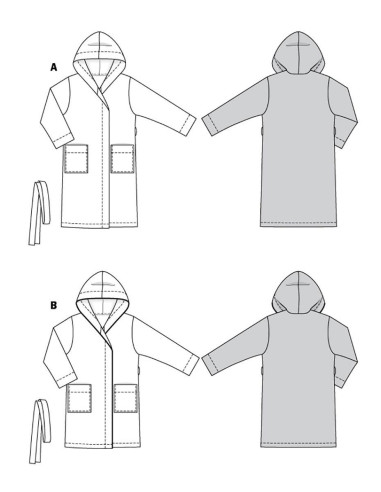 Modello di accappatoio - Burda 6094