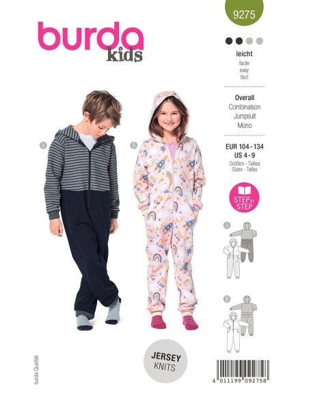 Modello di tuta - Burda 9275