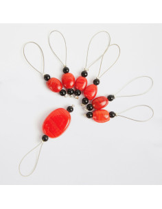 Set di 7 marcapunti KnitPro - Tangerine
