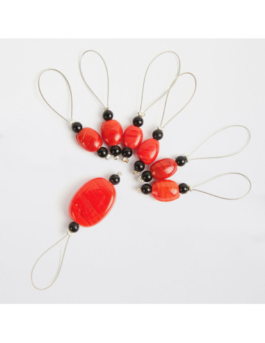Set di 7 marcapunti KnitPro - Tangerine