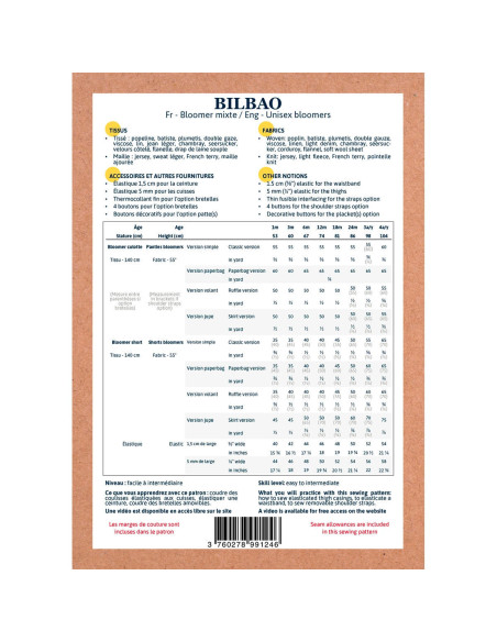 Modello di bloomer Bilbao - Ikatee