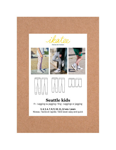 Modello di leggings o jeggings Seattle kids - Ikatee