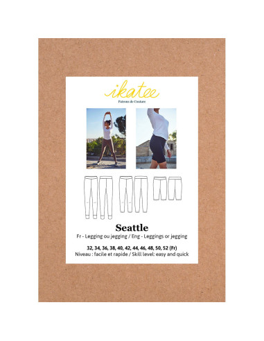 Modello di leggings o jeggings Seattle - Ikatee