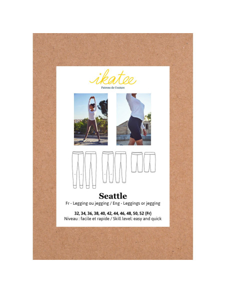 Modello di leggings o jeggings Seattle - Ikatee