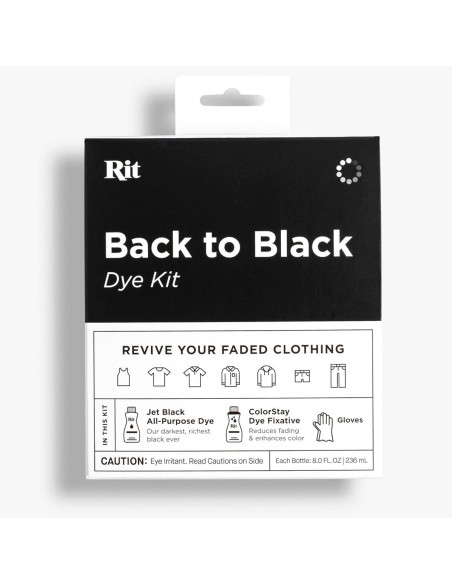 Kit tintura tessuti back to black Rit