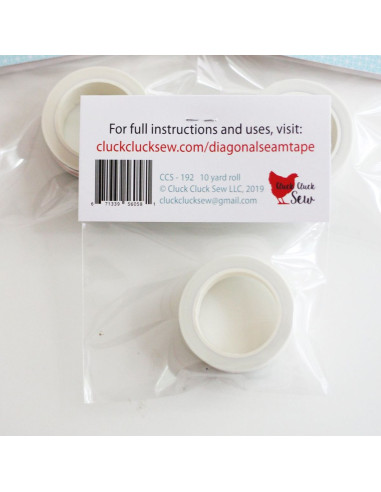 Nastro guida per macchina Diagonal Seam Tape - Bianco