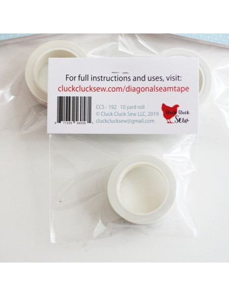 Nastro guida per macchina Diagonal Seam Tape - Bianco