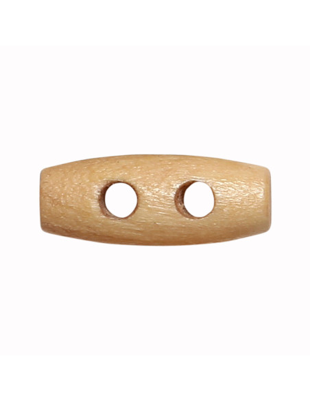 Set di 12 bottoni a cilindro in legno chiaro 20 mm