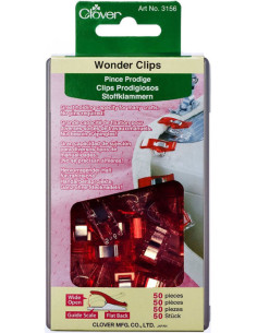 Scatola 50 mollette Prodige Clover - Rosso