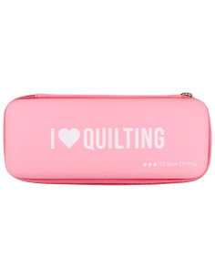 Astuccio per taglierina rotante rosa - I love quilting