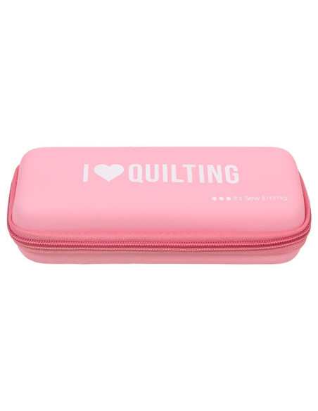 Astuccio per taglierina rotante rosa - I love quilting