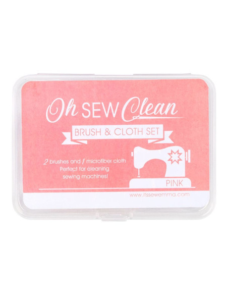 Set di pulizia per macchine da cucire - Rosa
