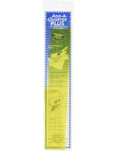 Set di 2 righelli Add-A-Quarter PLUS 6 e 12 pollici