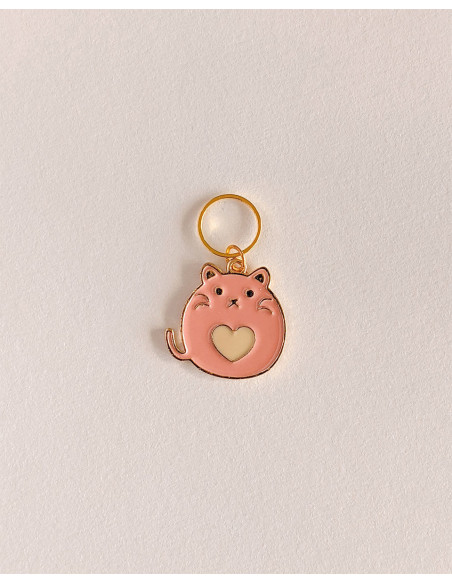 Set di 4 anelli marcapunti - Gatti cuori