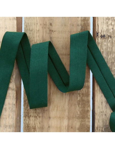 Nastro in jersey di cotone - Verde abete