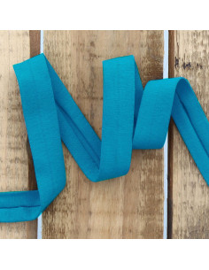 Nastro in jersey di cotone - Blu petrolio