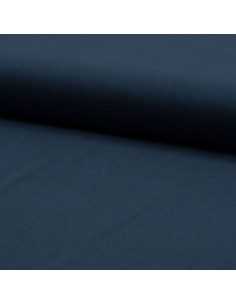 Tessuto twill di viscosa - Blu jeans scuro